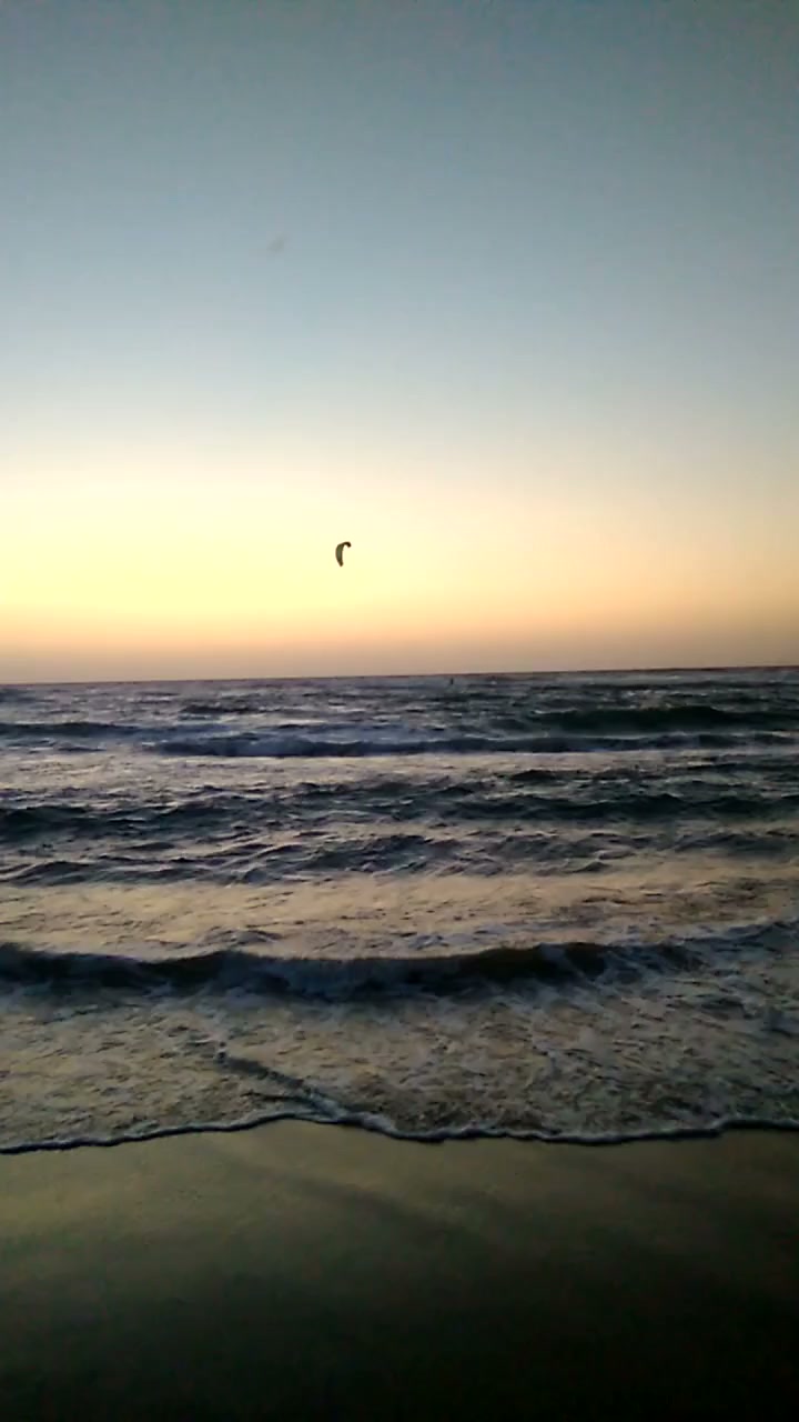 海浪与落日,地图入口的意境照片